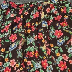 Midi flowered skirt